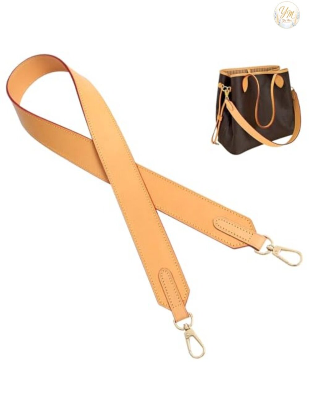 Vachetta Leather Replacement Shoulder Bag Strap for Tote Handbags 45in
